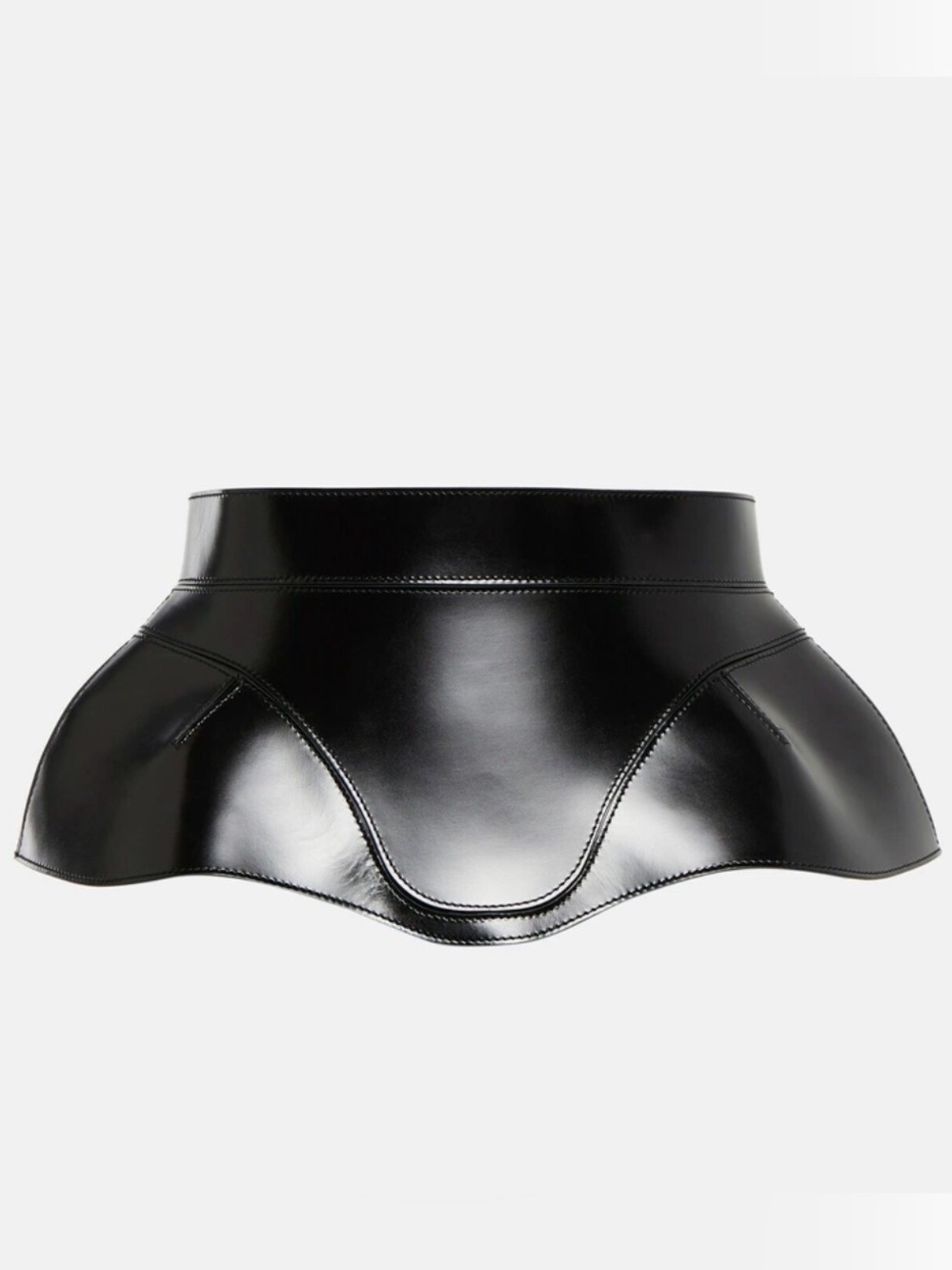 Alexander Mcqueen Leather Corest Belt Sz 44